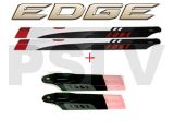 LE-613FBLNLBC  EDGE 613mm Premium  Nite Litez EDGE 95mm  Tail Rotor Blades Nite Litez