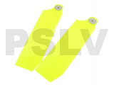 KBDD4086  KBDD Extreme Edition 112mm 700 Tail Blades Neon Yellow  