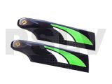  BG5080 SAB 80mm Carbon Fibre Tail Blades Green/White Goblin 500  