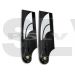 BW5080 	 SAB 80mm Carbon Fiber Tail Blade Set (Black/White)