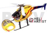 HA600EOP01Y - Heliartist 500E 600 Size (Open Door) Fiber Glass Fuselage