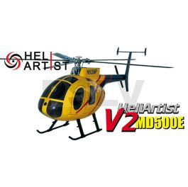 HA450HUV2006V2 - Fuselage HeliArtist 500E V2  T-rex 450