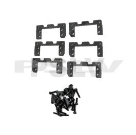 H0245-S 	 SAB Carbon Fiber Servo Support Set  Goblin 500