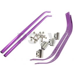 A097 HT SS7075 Aluminium Universal Landing Skid set 30&50 (Purple)   