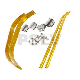 A098 HT SS7075 Aluminium Universal Landing Skid set 30&50 (Gold)   