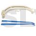 A108  HT Unbreakable Landing Set White with blue skids 30/50 
