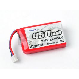  LP2S450EF65  Li-po Battery 7.4v, 450 mAh 65C Blade 130X