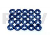 LX0209 - Rondelle de chassis  M2,5 - Blue - 20pcs 