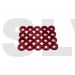 LX0221 - Rondelle de chassis  M2,5 - Rouge - 20pcs 