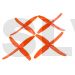 Dal 5040 5 inch 4 blade multirotor prop Q5040 MR1223- Orange