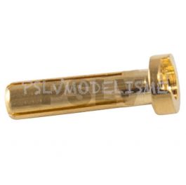 Q-C-0069  Quantum 4mm Low Profile Male Bullet Connector Gold 18mm length  