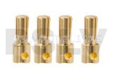 Q-C-0073 Quantum 3.5mm Bullet High Efficiency Connectors 4pcs per pack  