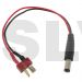 Q-LP-0025 - DC(5.5*2.1mm) to Deans male 22AWG Silicone Wire 150mm