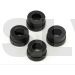 PV1339 	 Thunder Tiger 80 Durometer Outer Damper Set (Black) (4) 