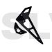 FUP-182  FUSUNO Black G10 Fiberglass Horizontal/Vertical Fins Trex 250