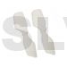5050 - Pales anti couple blade blanche  MCPx KBDD Extreme 