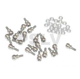 RF50357-SS - OUTRAGE Servo Linkage Ball Set 20pcs - Fusion 50 