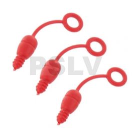 PSHFL6061 Fuel Tube Bungs Red (3pcs) Rouge