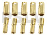 Q-C-0139 Quantum Φ5.5 mm Gold Plated Bullet Connectors  (5pcs)